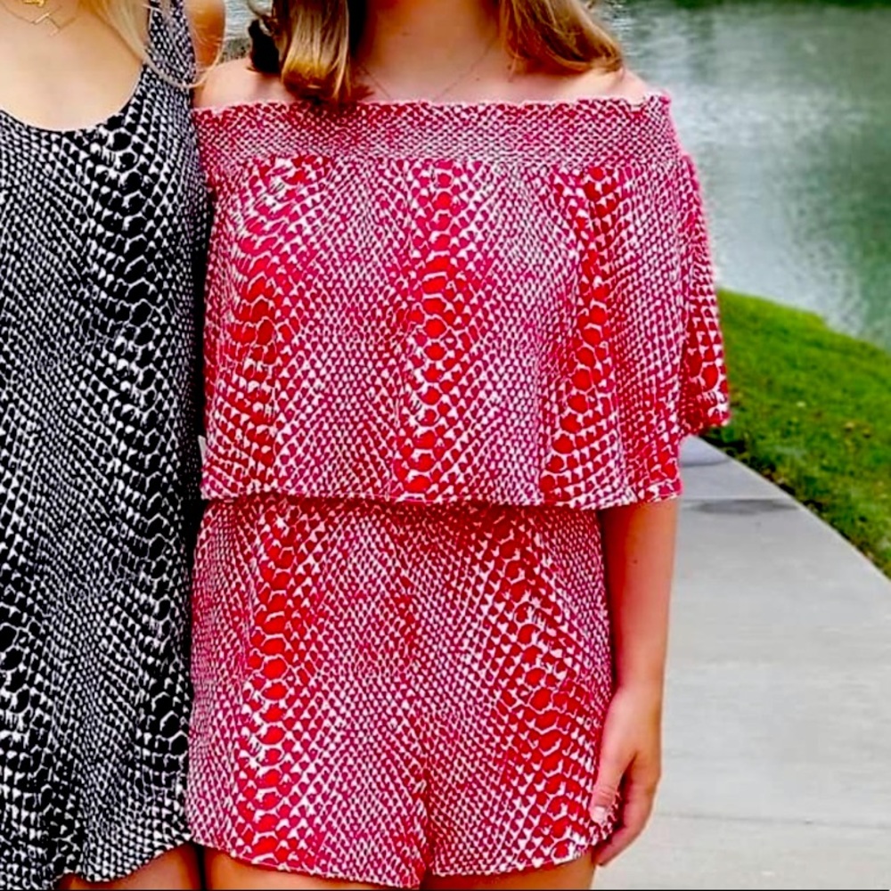 Buddy love snake print romper